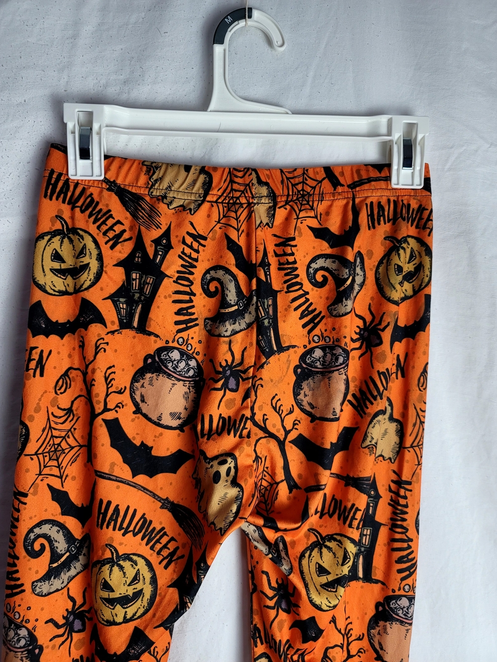 Halloween Print Leggings - Orange - Picture 3 of 6